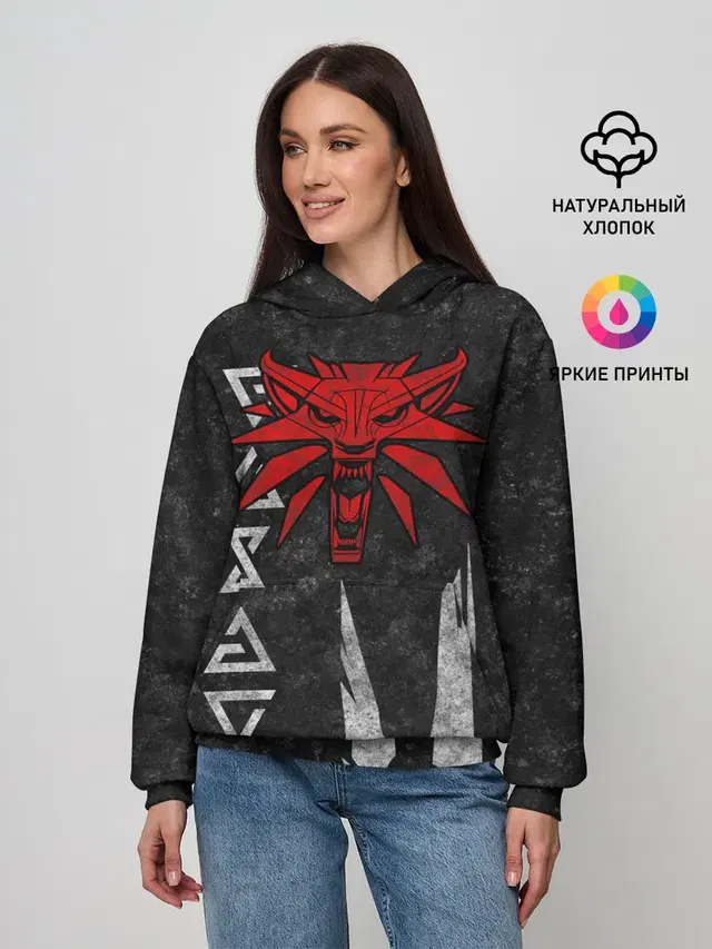 Женское худи с принтом «THE Witcher 6»