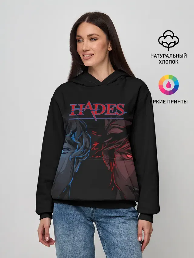 Женское худи с принтом «Hades Zagrei Загрей»