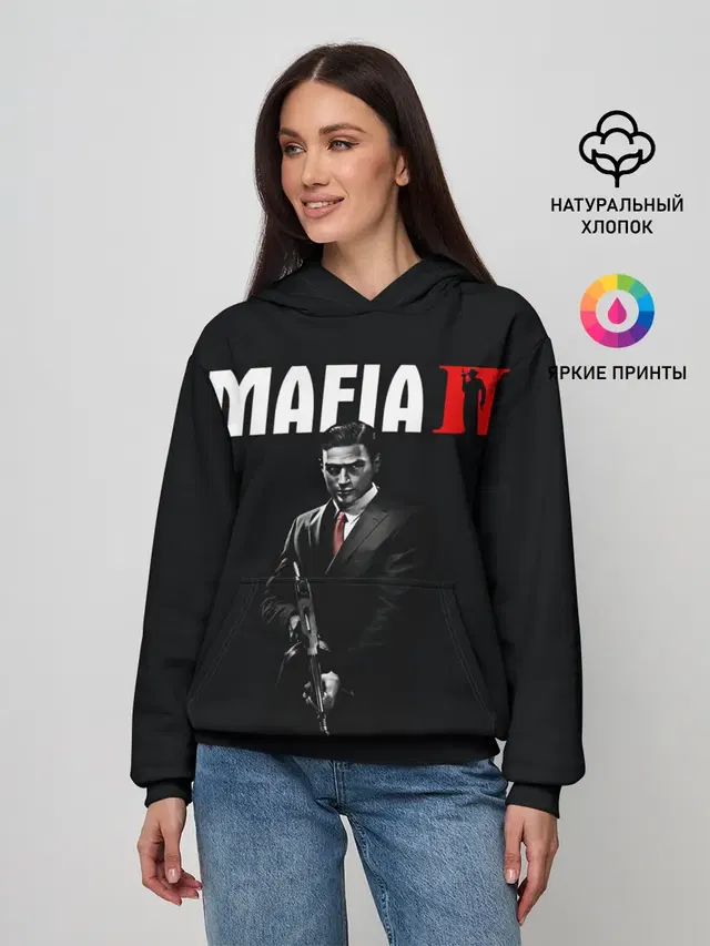 Женское худи с принтом «Mafia — Месть Вито»
