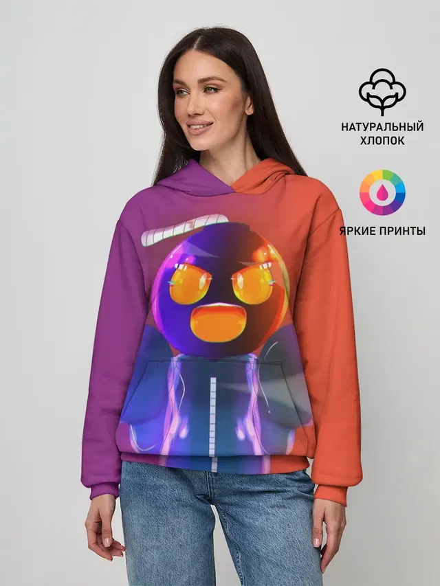 Женское худи с принтом «Bomb — whitty игра Friday Night Funki»