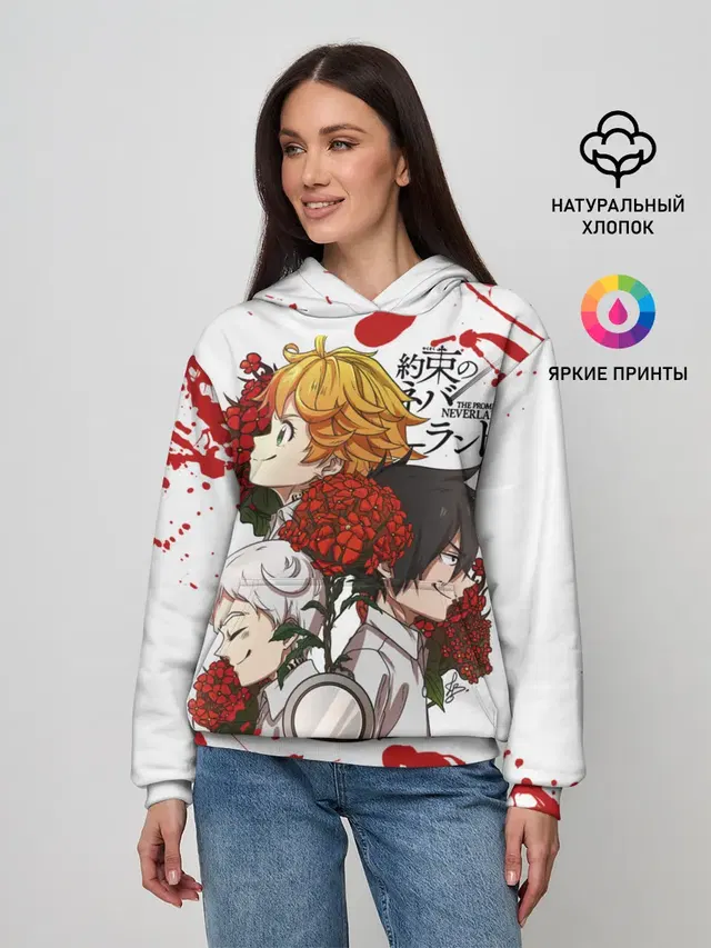 Женское худи с принтом «Рей — Yakusoku no Neverland»