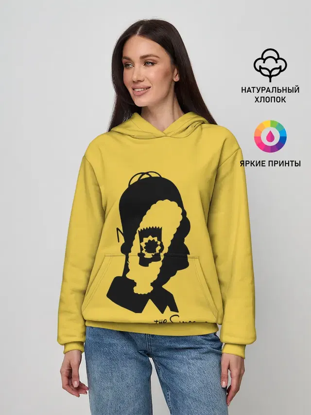 Женское худи с принтом «Симпсоны — Simpsons family»