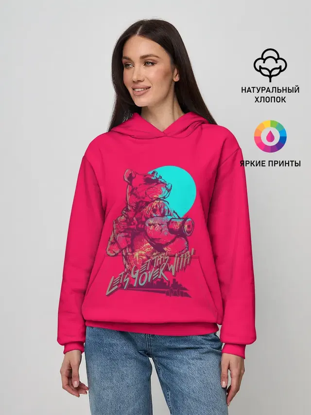 Женское худи с принтом «Hotline Miami — Рихтер»