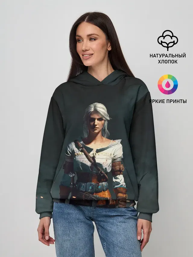 Женское худи с принтом «THE Witcher Ciri»