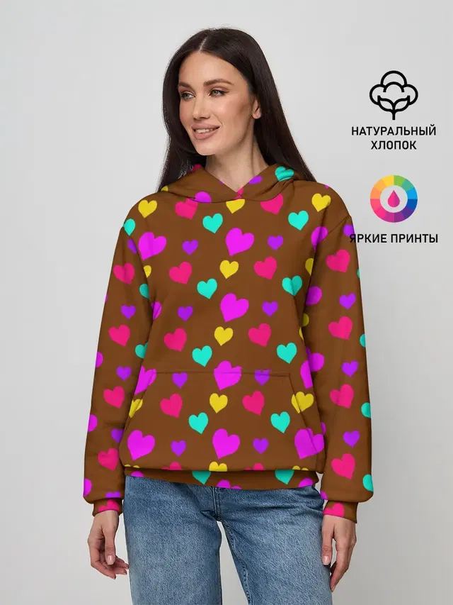 сердечки разноцветные