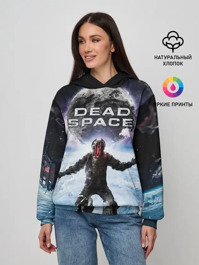 Женское худи с принтом «Dead Space — Айзек в мертвом космосе»