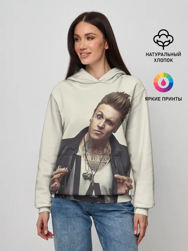 Женское худи с принтом «Papa Roach — Джекоби Шэддикс»