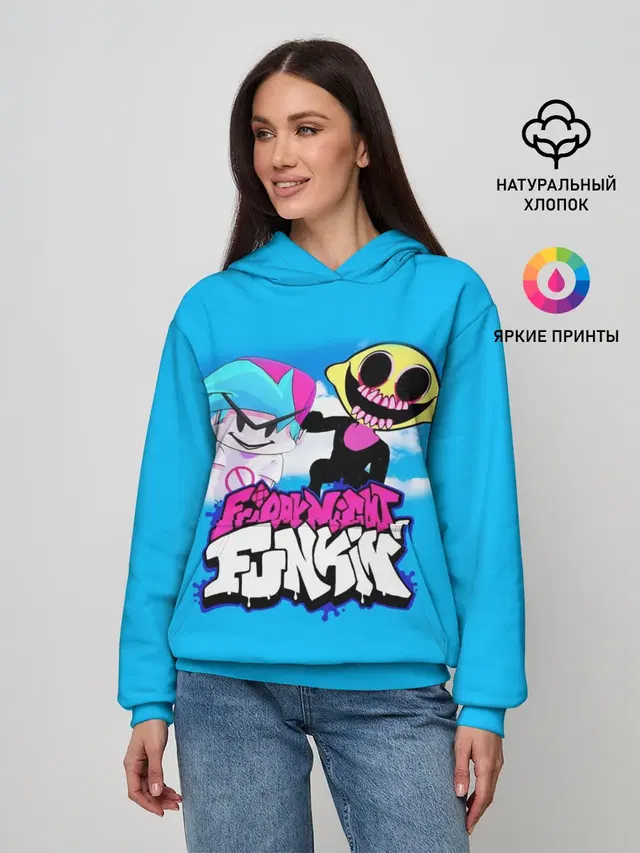 Женское худи с принтом «Boyfriend and Monster»