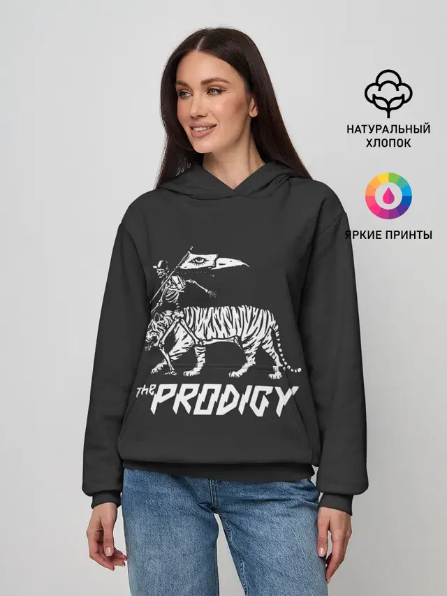 Женское худи с принтом «Prodigy — Tiger Prodigy»