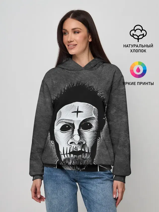 Женское худи с принтом «Wes Borland»