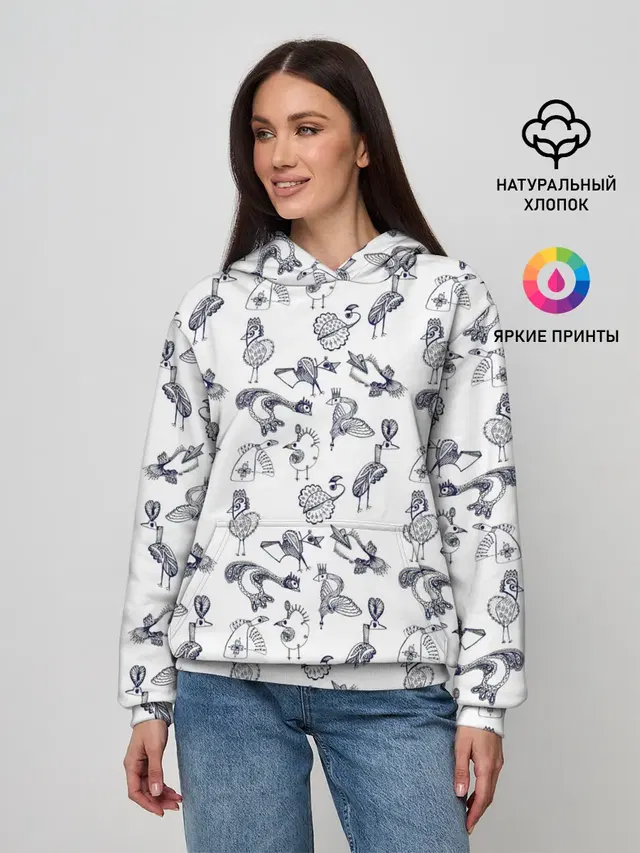 Скетч сказочные птицы