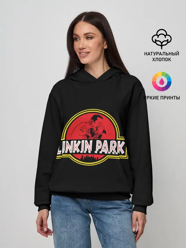 Женское худи с принтом «LP x JP»