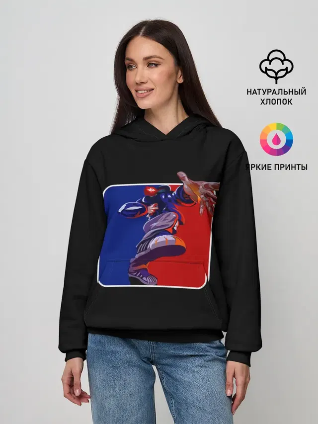 Женское худи с принтом «Logo LB»