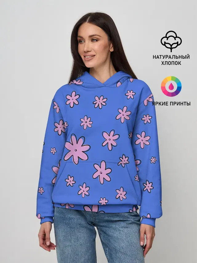 Цветочки рисованные