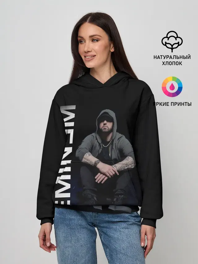Женское худи с принтом «Eminem»