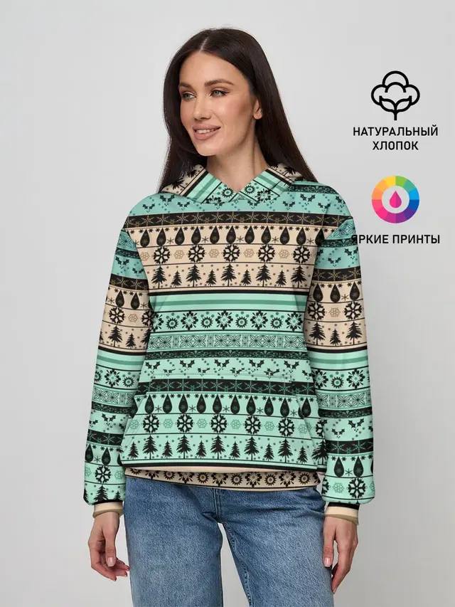 Новогодний зимний орнамент