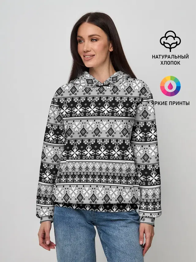 Черно-белый орнамент