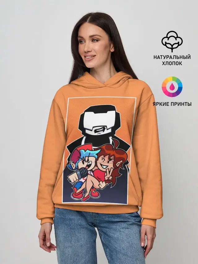 Женское худи с принтом «Boyfriend, Girlfriend, Tankman»