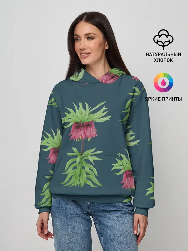 Цветы рябчика на темном фоне