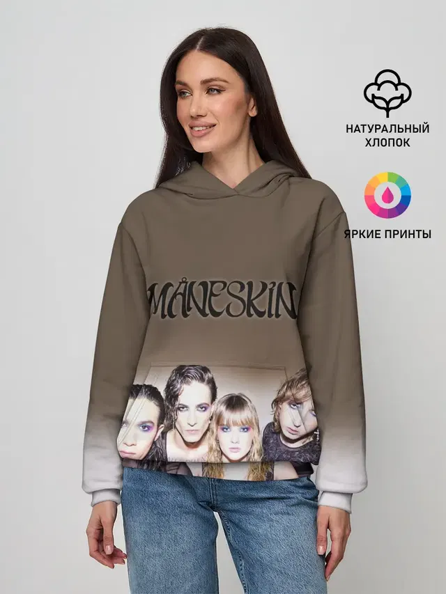 Женское худи с принтом «Maneskin»
