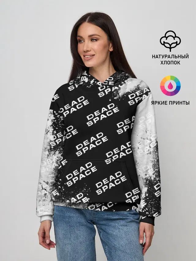 Женское худи с принтом «Dead Space — Dead Space - Exposion»