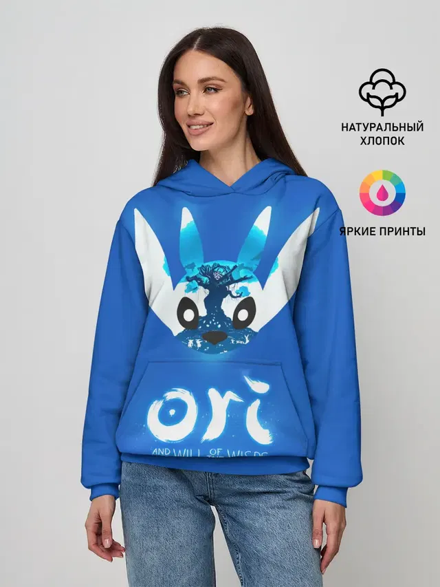 Женское худи с принтом «Ori and the will of the wisps»