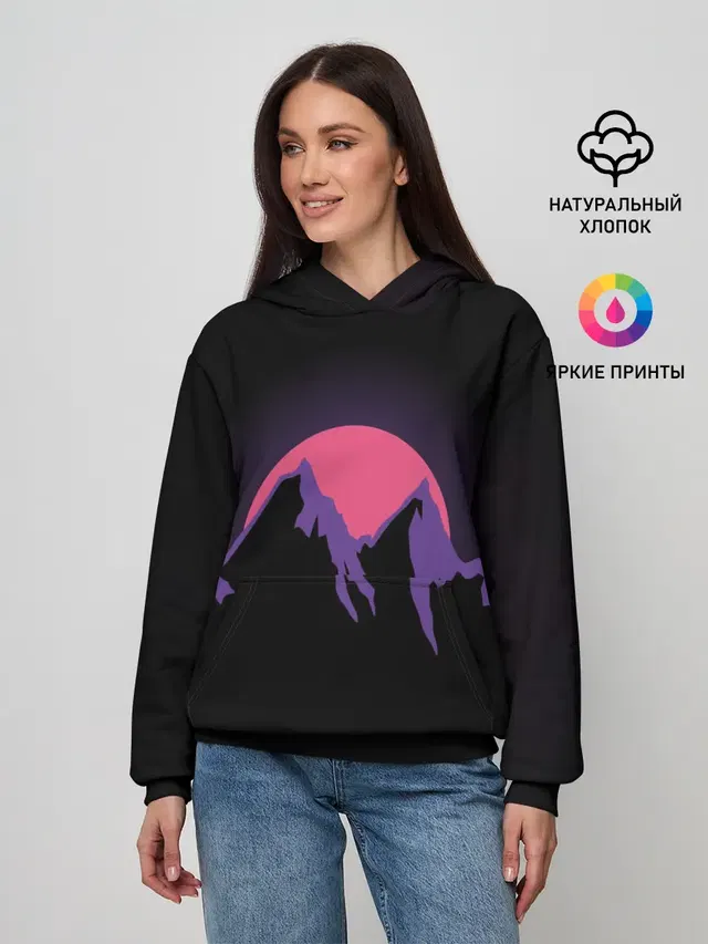 горы на фоне заката