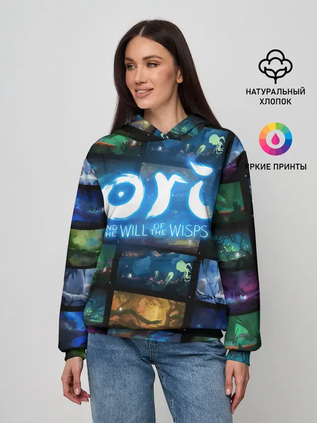 Женское худи с принтом «Ori»
