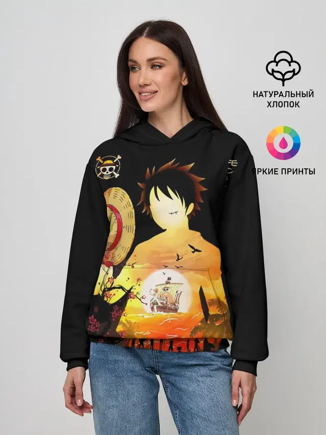 Силуэт Луффи One piece
