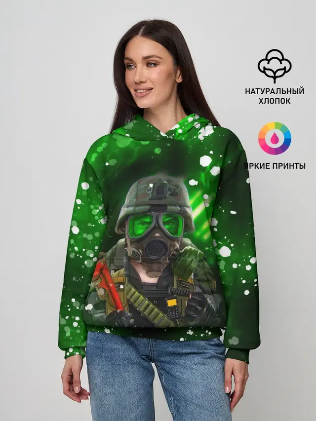 Женское худи с принтом «Opposing Force Адриан Шепард»