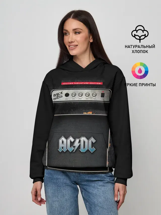 Женское худи с принтом «Backtracks - AC — Backtracks - AC/DC»