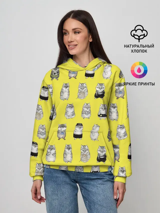 Женское худи с принтом «Я, Цусима»