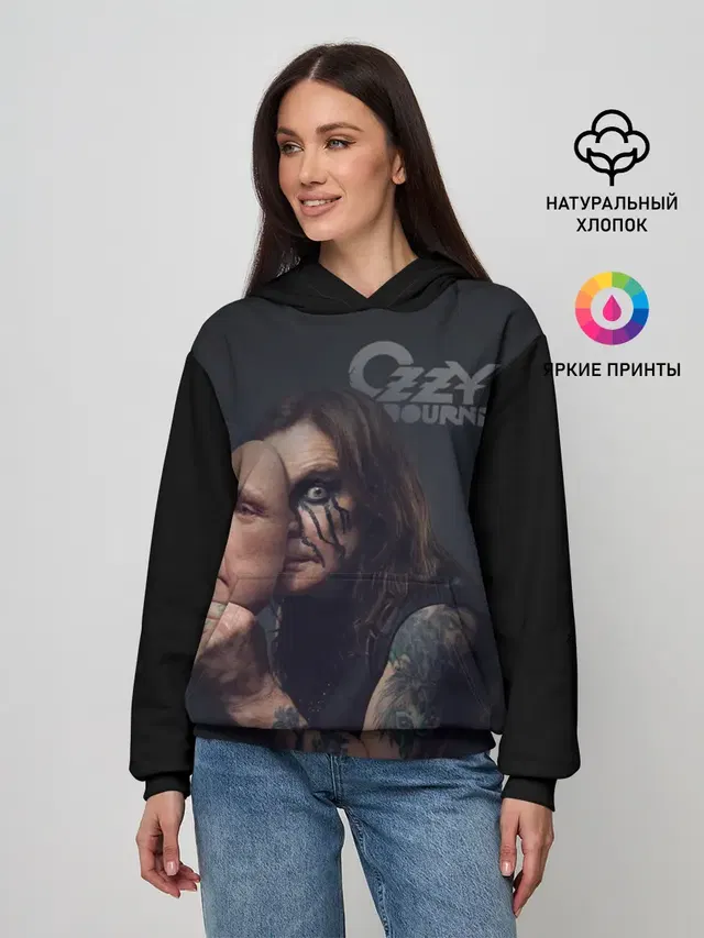 Женское худи с принтом «Ozzy Osbourne»
