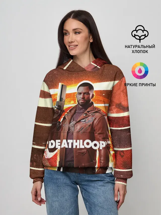 Женское худи с принтом «Кольт Ван Deathloop»