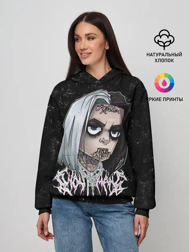 Женское худи с принтом «GHOSTEMANE»