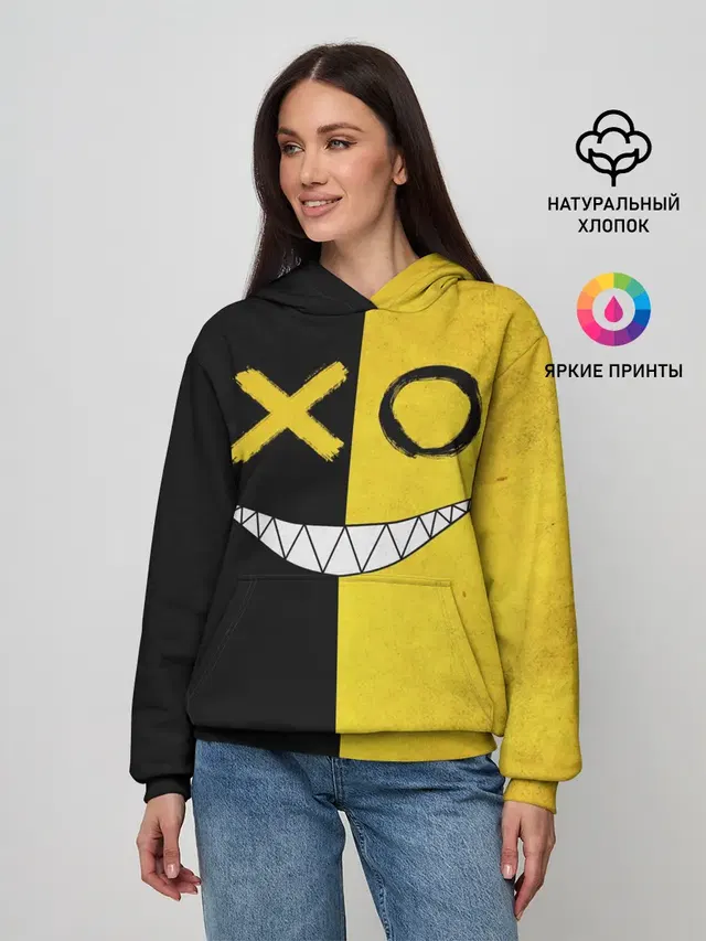 Yellow and black smile