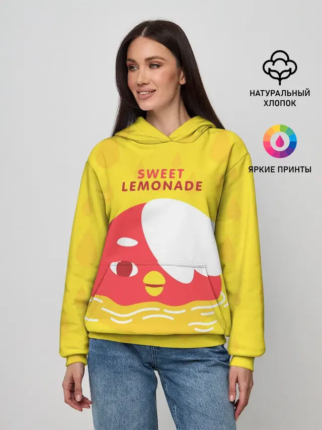 Женское худи с принтом «Toca Boca — Sweet lemonade»