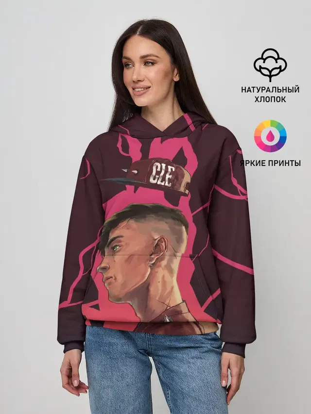 Женское худи с принтом «Machine Gun Kelly — Style MGK»