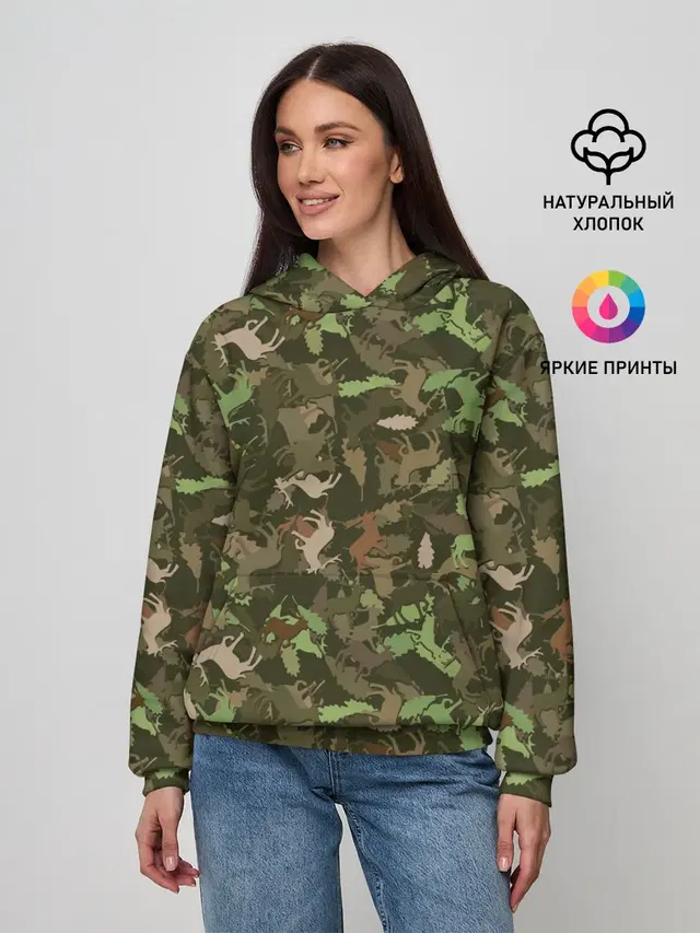 Лоси в дубовом лесу