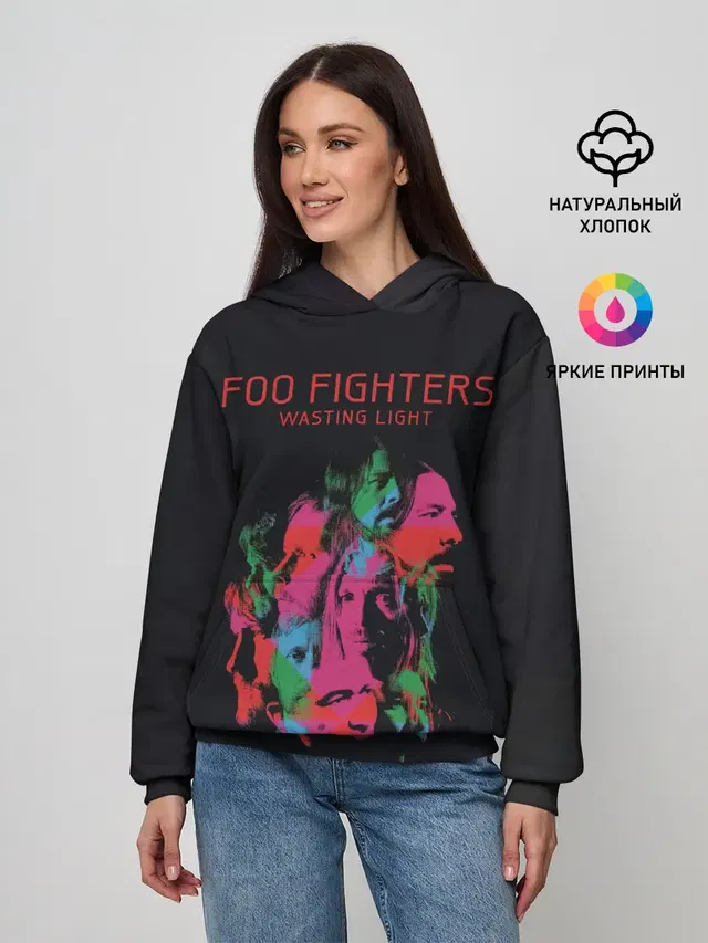 Женское худи с принтом «Foo Fighters — Wasting Light - Foo Fighters»