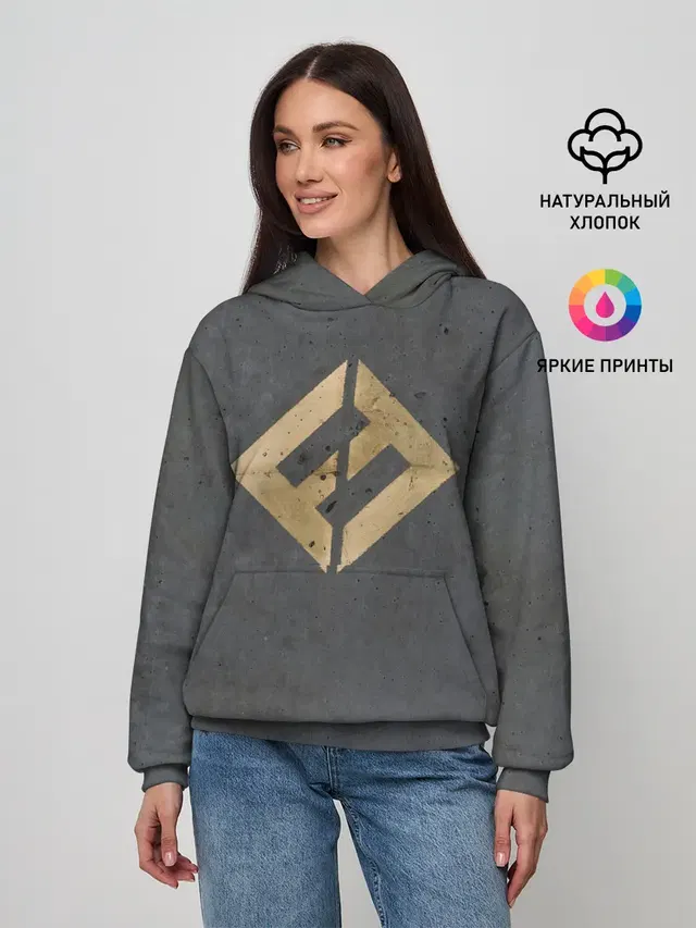 Женское худи с принтом «Foo Fighters — Concrete and Gold - Foo Fighters»
