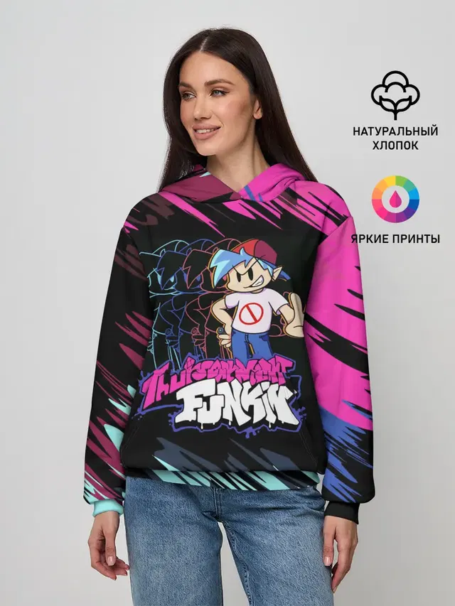 Женское худи с принтом «Peace sign»