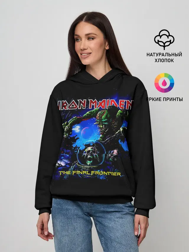Женское худи с принтом «The Final Frontier — The Final Frontier - Iron Maiden»