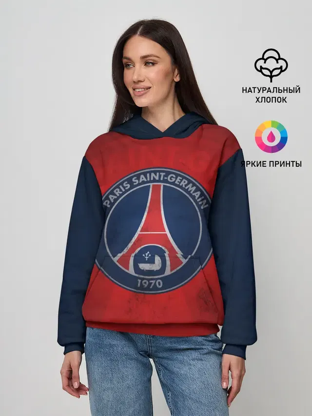 Женское худи с принтом «Paris Saint-Germain»