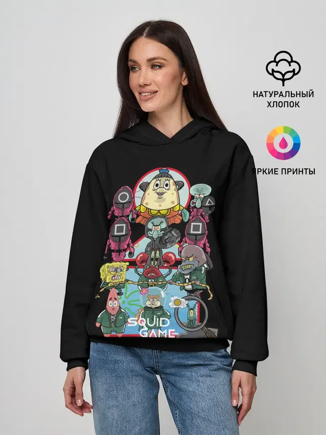 Кальмар на дне океана