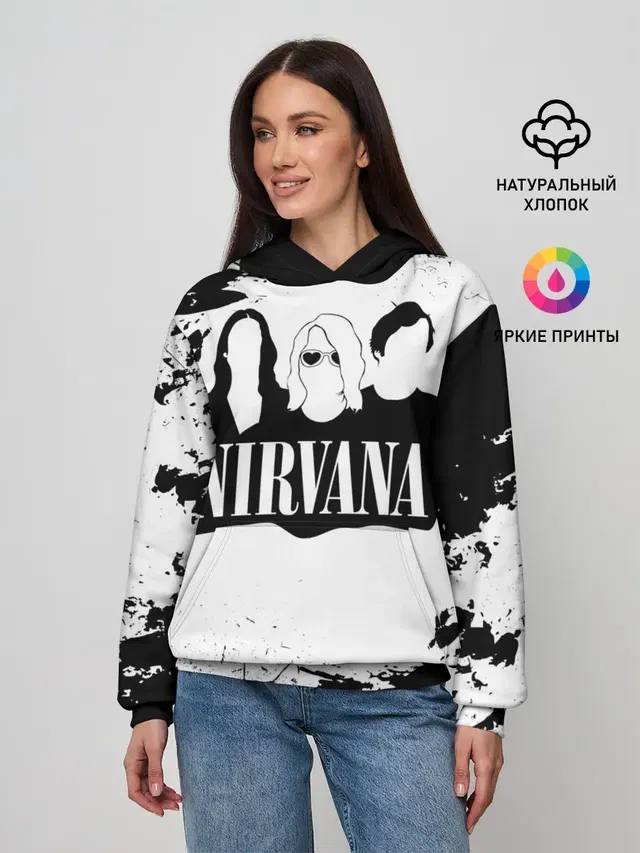 Нирвана Рок Группа Гранж ЧБ | Nirvana