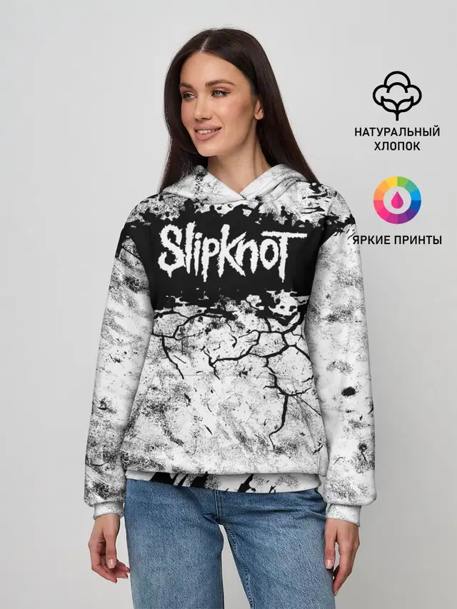 Надпись Слипкнот Рок Группа ЧБ | Slipknot