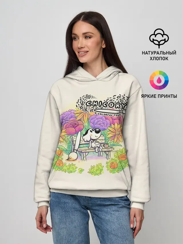Женское худи с принтом «Chicory: A Colorful Tale»