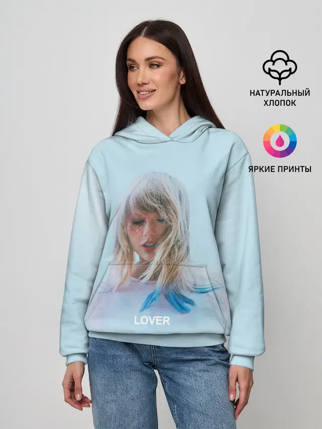 Женское худи с принтом «Taylor Swift — TS Lover»