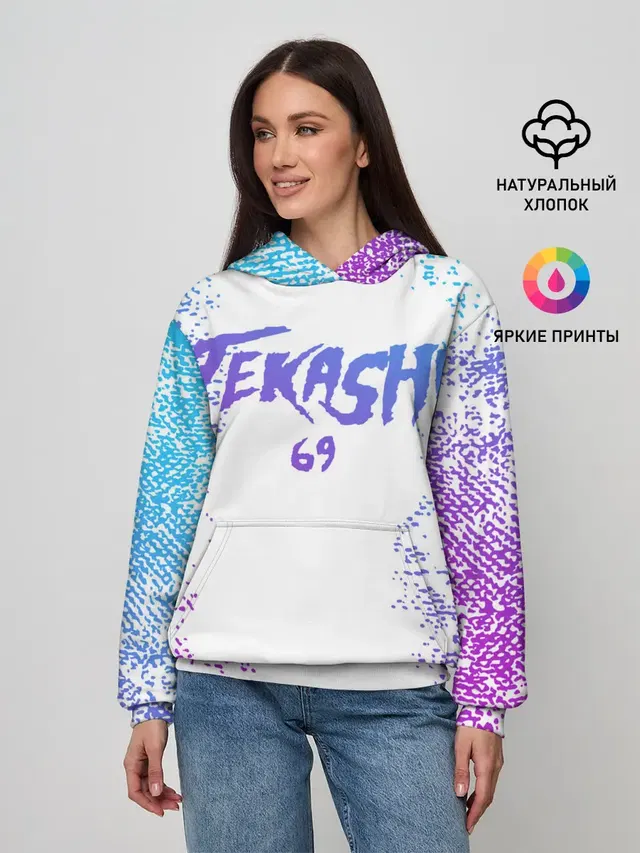 Женское худи с принтом «6IX9INE»